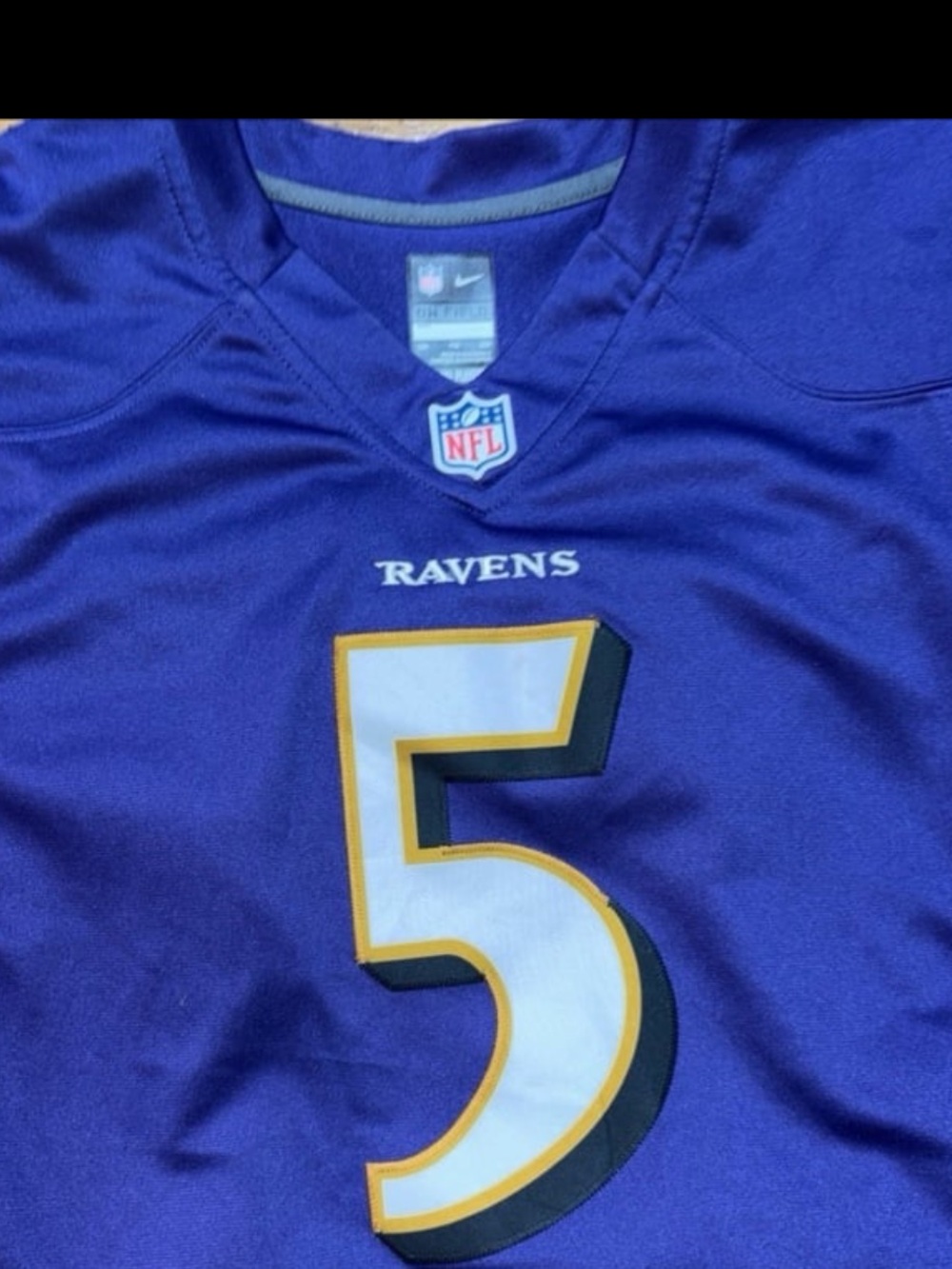 Nike Baltimore Ravens #5 Football Jersey, Men’s size 2XL